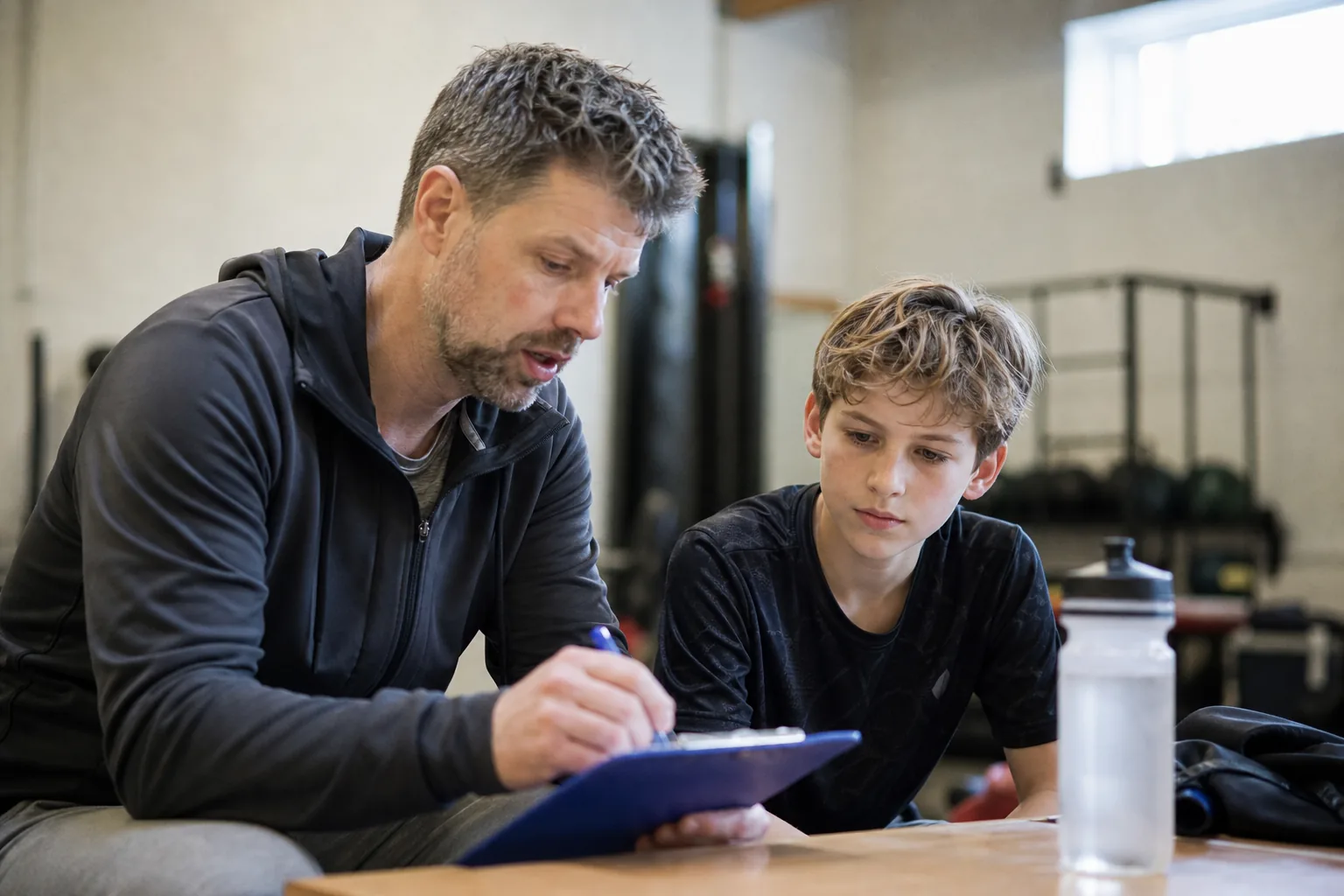 Een Nederlandse sportclub of leslokaal. Beeld bij het artikel: Waar moet je op letten bij het eerste voortgangsverslag van een nieuwe leerling?